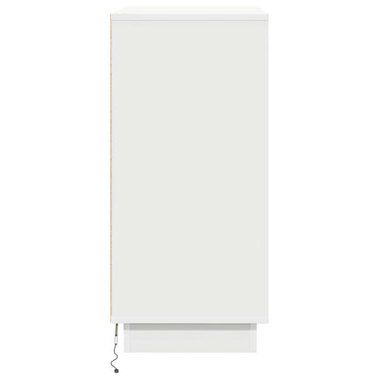 Skjenk Hvit LED 71x34.5x75 cm,