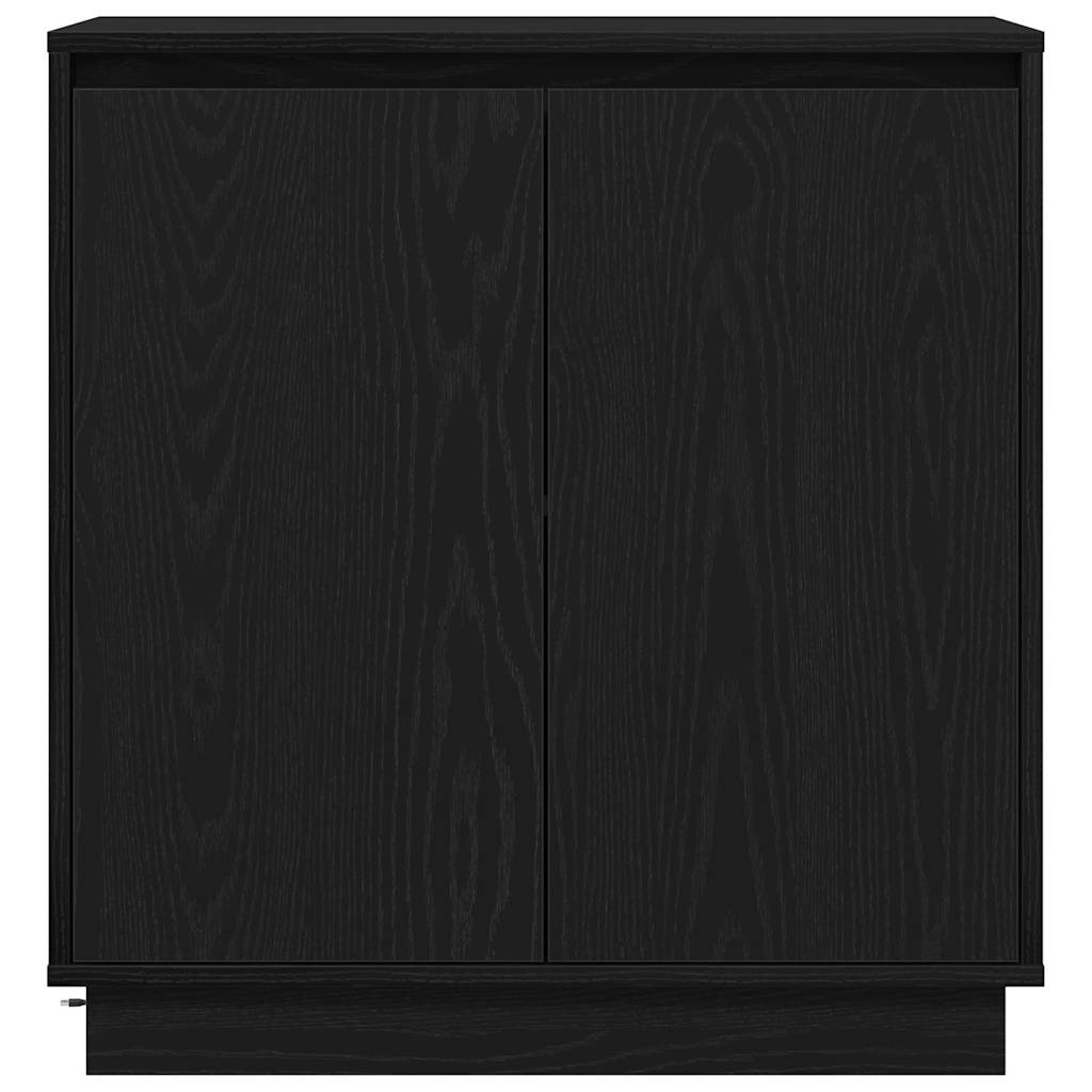 Skjenk Svart Eik LED 71x34,5x75 cm