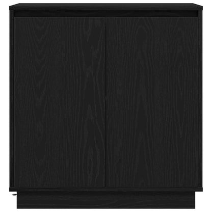 Skjenk Svart Eik LED 71x34,5x75 cm