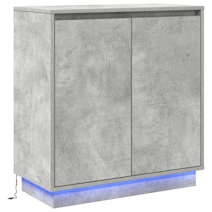 Skjenk Betonggrå LED 71x34,5x75 cm