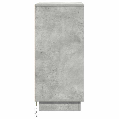 Skjenk Betonggrå LED 71x34,5x75 cm