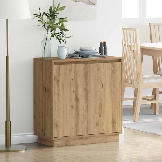 Skjenk Artisan Eik med LED 71x34,5x75 cm,