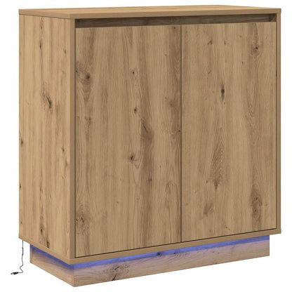 Skjenk Artisan Eik med LED 71x34,5x75 cm,