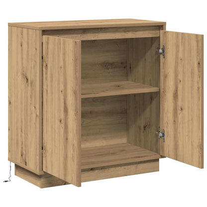 Skjenk Artisan Eik med LED 71x34,5x75 cm,