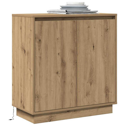 Skjenk Artisan Eik med LED 71x34,5x75 cm,