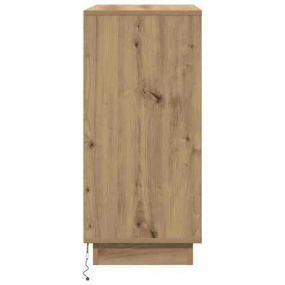 Skjenk Artisan Eik med LED 71x34,5x75 cm,