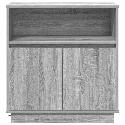 Skjenk Sonoma Grå med LED 71x34,5x75 cm
