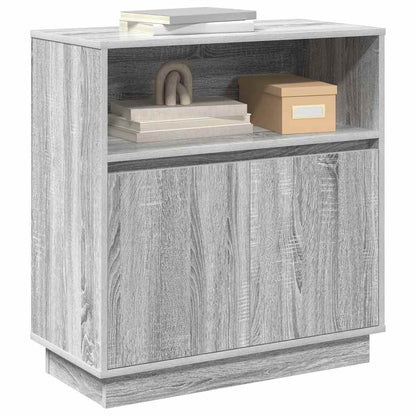 Skjenk Sonoma Grå med LED 71x34,5x75 cm