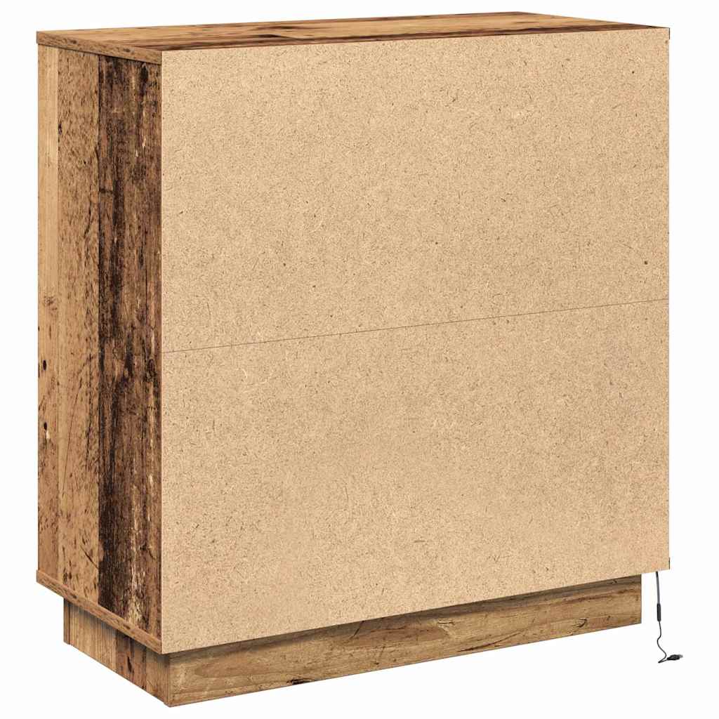 Skjenk Gammelt Tre med LED 71x34,5x75 cm