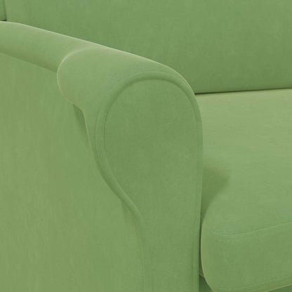 Lenestol Grønn Lysegrønn Stoff, Tre Standard størrelse lenestol