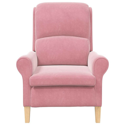 Lenestol Rosa Polyester trekk, Tre ramme Stor