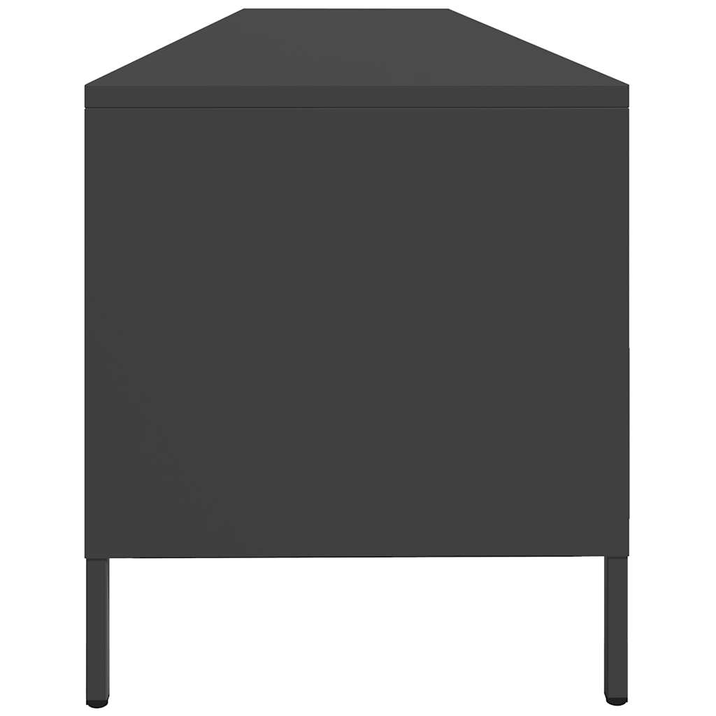 TV-Møbel DIV. TV-benk Svart 202x39x43,5 cm kaldvalset stål