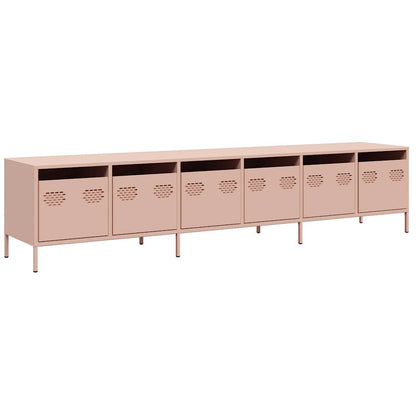 TV-Møbel DIV. TV-benk rosa 202x39x43,5 cm kaldvalset stål