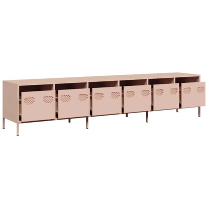 TV-Møbel DIV. TV-benk rosa 202x39x43,5 cm kaldvalset stål
