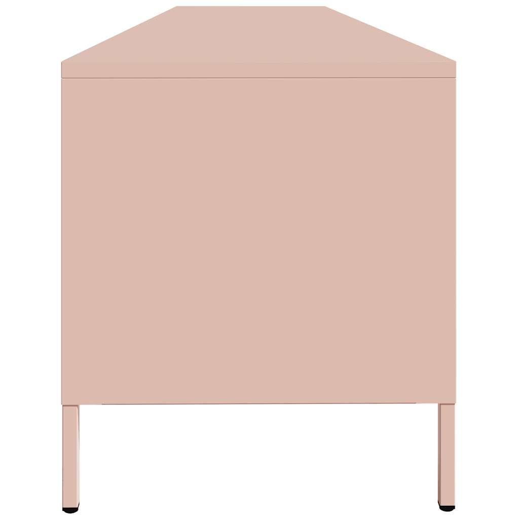 TV-Møbel DIV. TV-benk rosa 202x39x43,5 cm kaldvalset stål