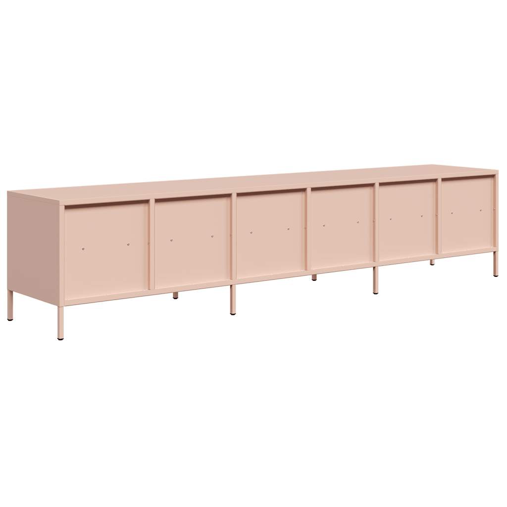 TV-Møbel DIV. TV-benk rosa 202x39x43,5 cm kaldvalset stål