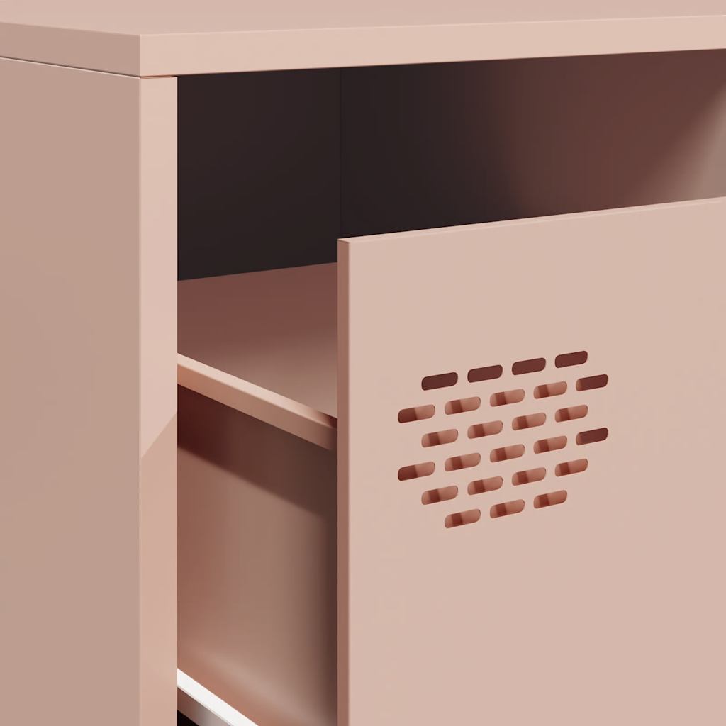 TV-Møbel DIV. TV-benk rosa 202x39x43,5 cm kaldvalset stål