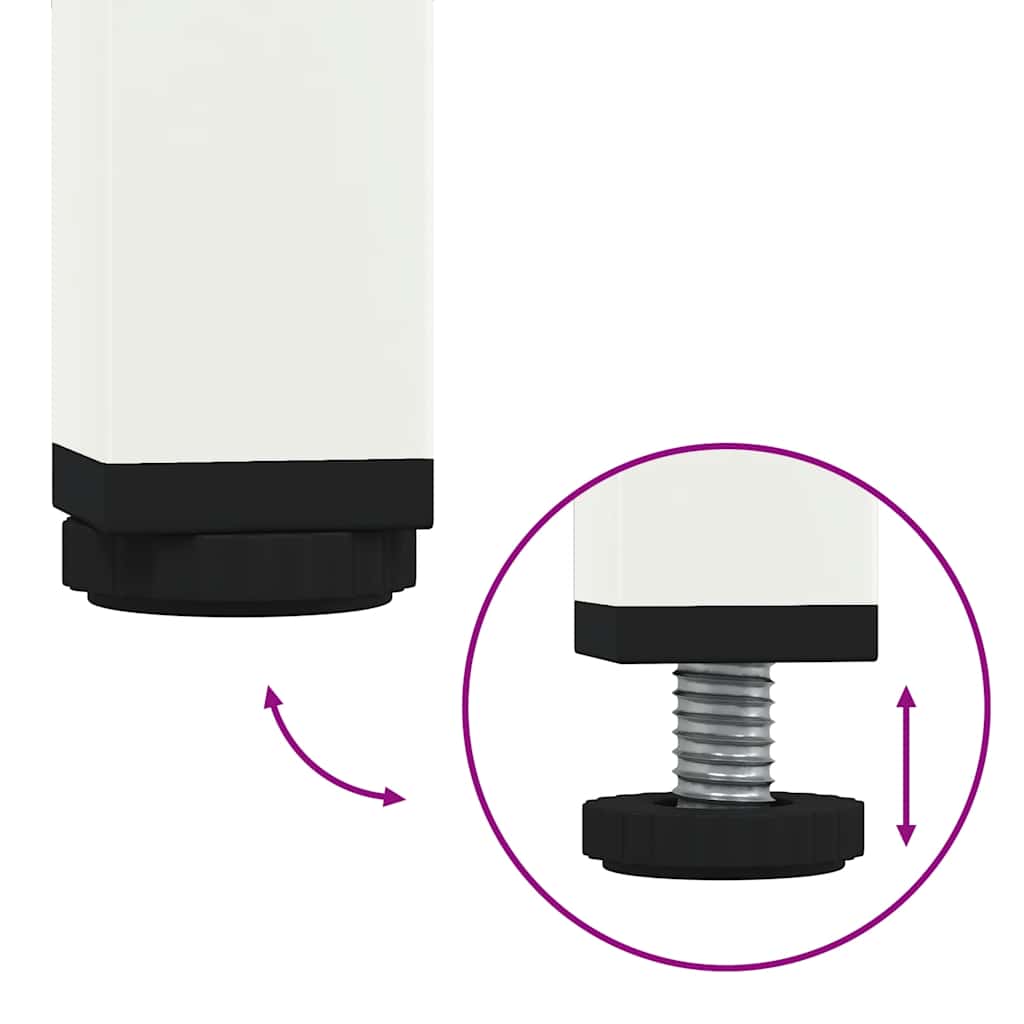 TV-Møbel DIV. TV-benk Hvit 202x39x43,5 cm kaldvalset stål