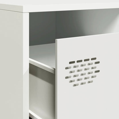 TV-Møbel DIV. TV-benk Hvit 202x39x43,5 cm kaldvalset stål