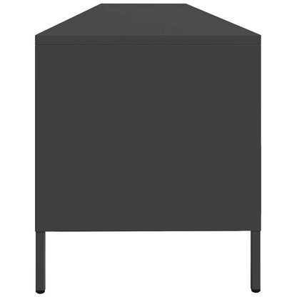 TV-Møbel DIV. TV-benk Svart 202x39x43,5 cm kaldvalset stål