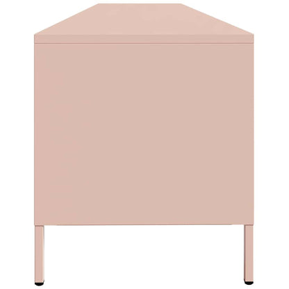 TV-Møbel DIV. TV-benk rosa 202x39x43,5 cm kaldvalset stål