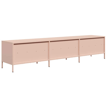 TV-Møbel DIV. TV-benk rosa 202x39x43,5 cm kaldvalset stål