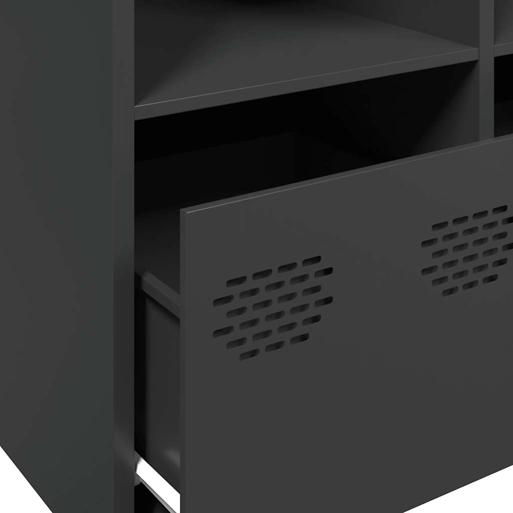 Skjenk DIV. Svart 135x39x73,5 cm kaldvalset stål