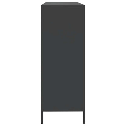 Skjenk DIV. Svart 135x39x103,5 cm kaldvalset stål