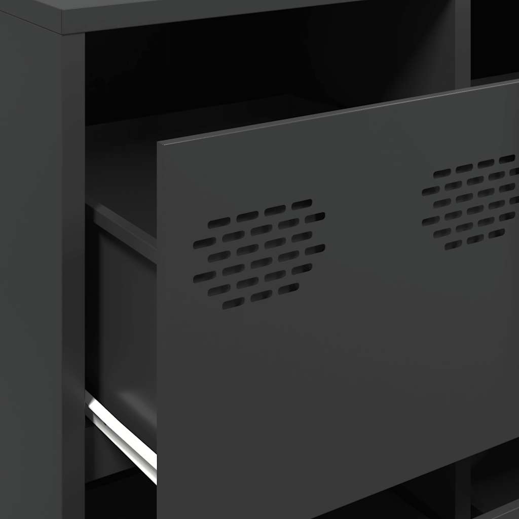 Skjenk DIV. Svart 135x39x103,5 cm kaldvalset stål