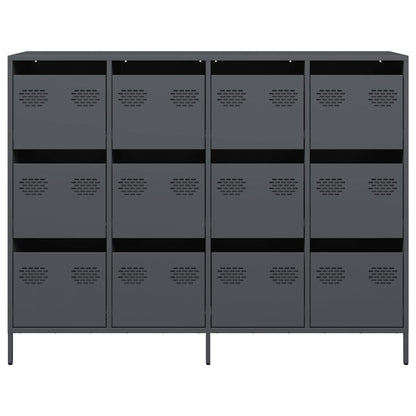 Skjenk DIV. antrasitt 135x39x103,5 cm kaldvalset stål