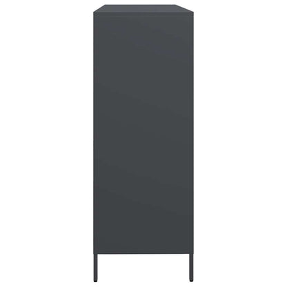 Skjenk DIV. antrasitt 135x39x103,5 cm kaldvalset stål