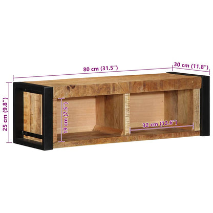 TV-Møbel Tre Tv-benk 80x30x25 cm grovt heltre mangotre