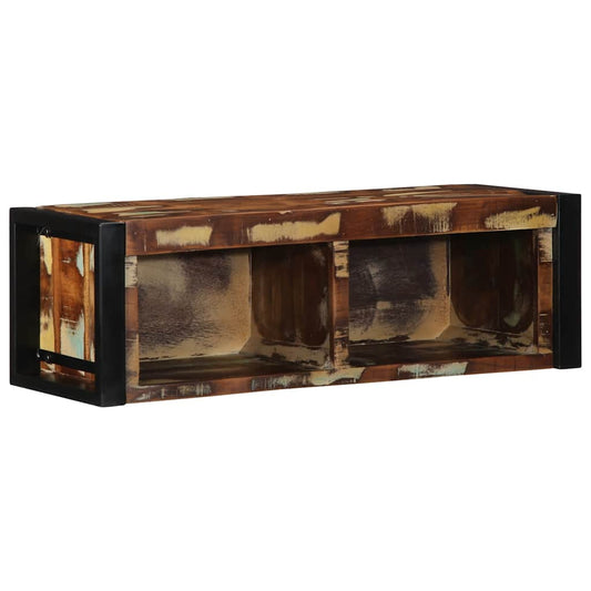 TV-Møbel Tre Tv-benk flerfarget 80x30x25 cm gjenvunnet heltre
