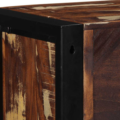 TV-Møbel Tre Tv-benk flerfarget 80x30x25 cm gjenvunnet heltre