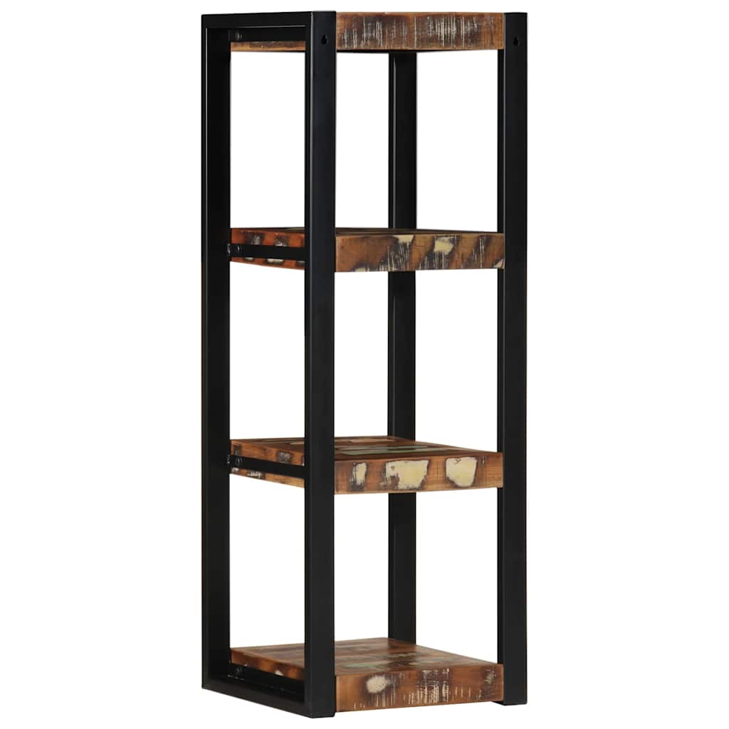 Vegghylle Tre flerfarget 35x35x100 cm gjenvunnet heltre