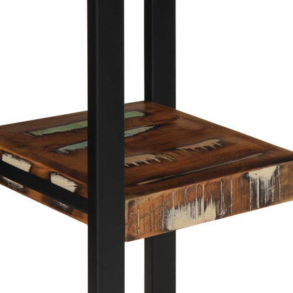 Vegghylle Tre flerfarget 35x35x100 cm gjenvunnet heltre
