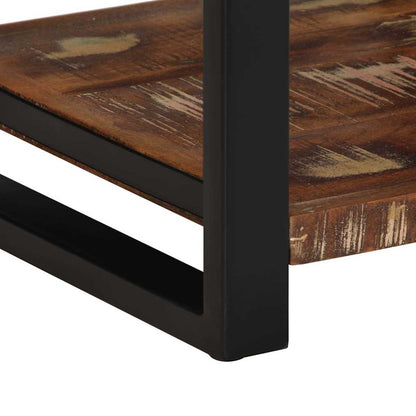 Sidebord Tre flerfarget 40x40x50 cm gjenvunnet heltre