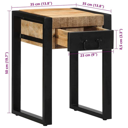 Sidebord Tre 35x35x50 cm grovt heltre mango