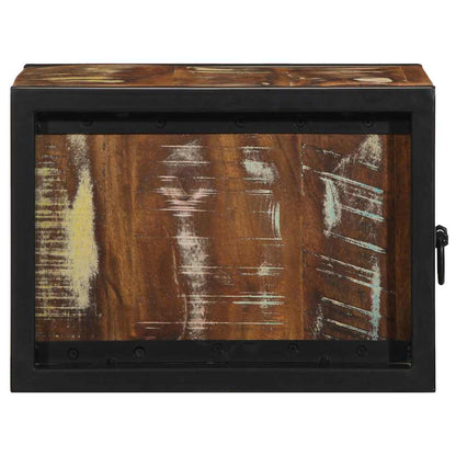 Nattbord Sengbord Tre Gjenvunnet Heltre flerfarget 40x35x25 cm