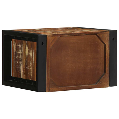 Nattbord Sengbord Tre Gjenvunnet Heltre flerfarget 40x35x25 cm