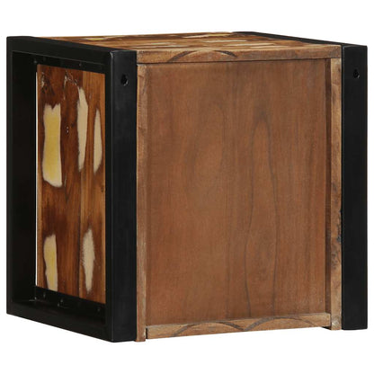 Nattbord Sengbord Tre Gjenvunnet Heltre flerfarget 40x35x40 cm