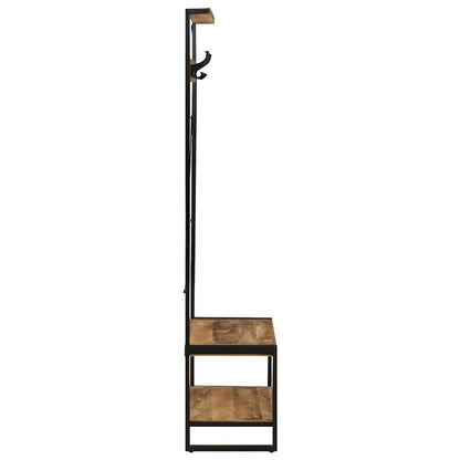 Hallmøbel Klesstativ 80x40x190 cm heltre grovt mangotre