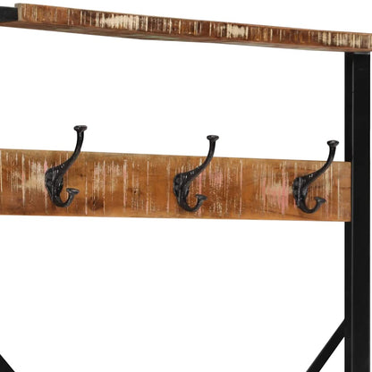 Hallmøbel Klesstativ flerfarget 80x40x190 cm gjenvunnet heltre