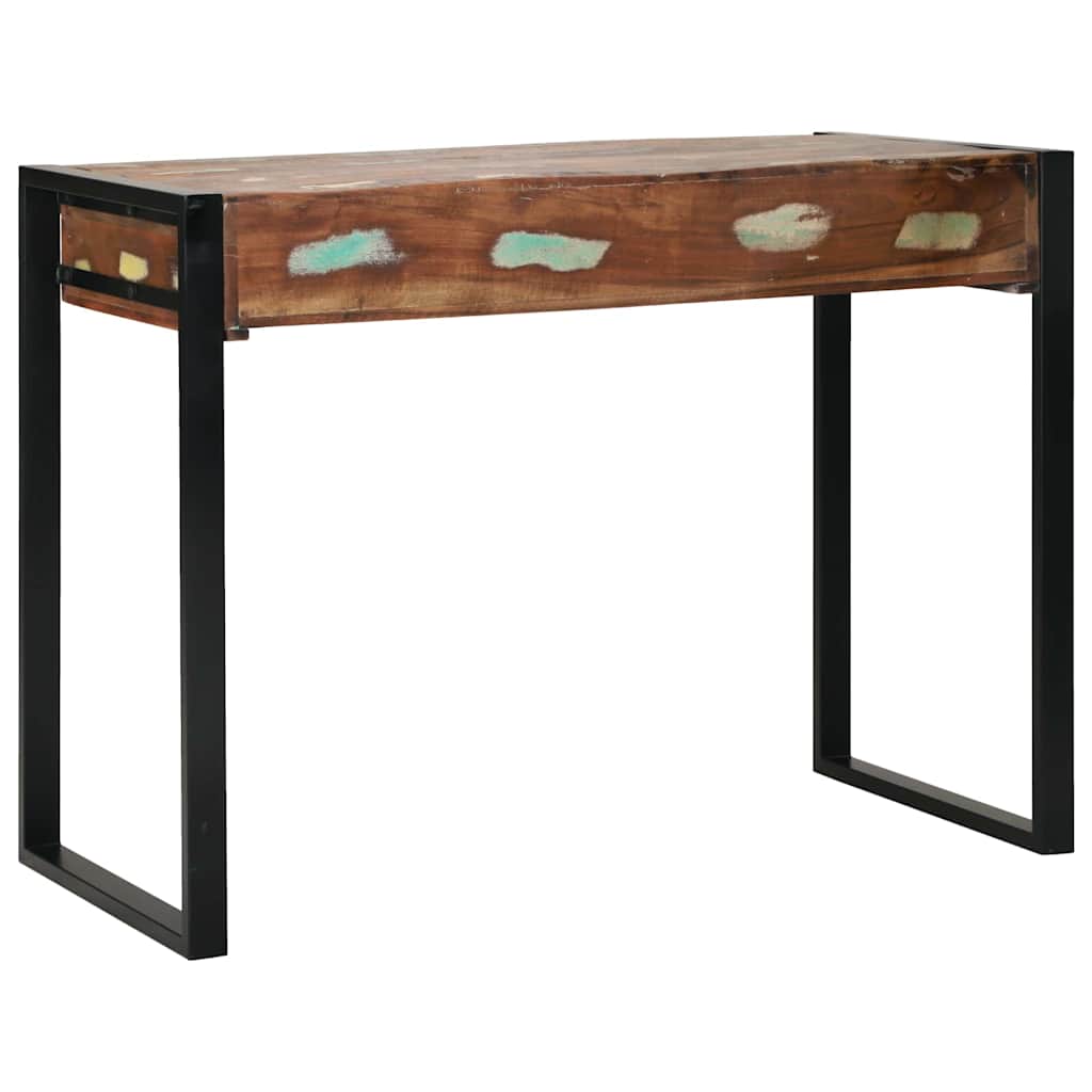 Sminkebord Tre speil Flerfarget 100x50x75 cm Solid gjenvunnet tre
