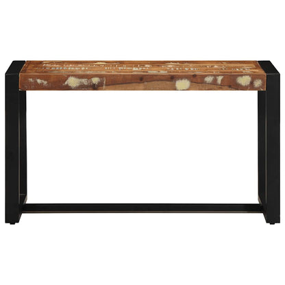 Sittebenk flerfarget 80x35x45 cm gjenvunnet heltre