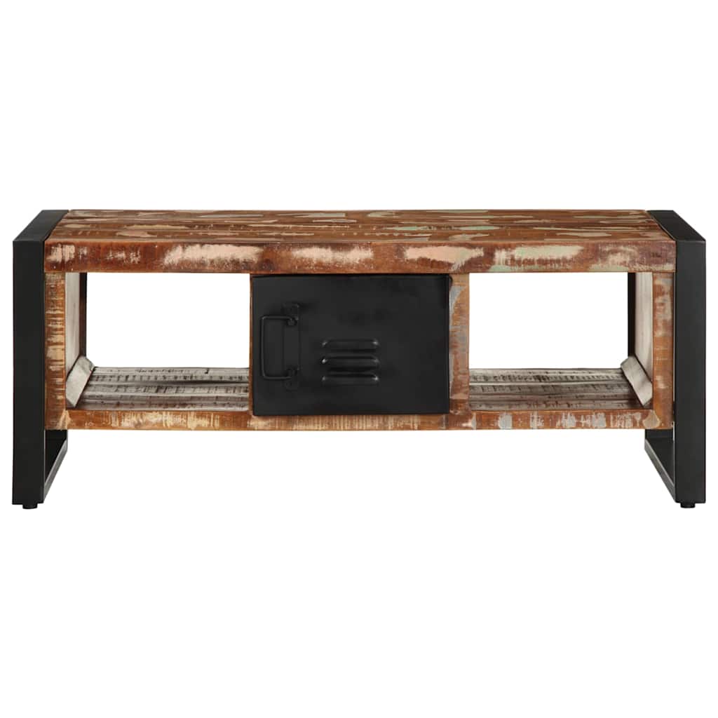 Salongbord Sofabord Tre Gjenvunnet Heltre flerfarget 90x50x36 cm