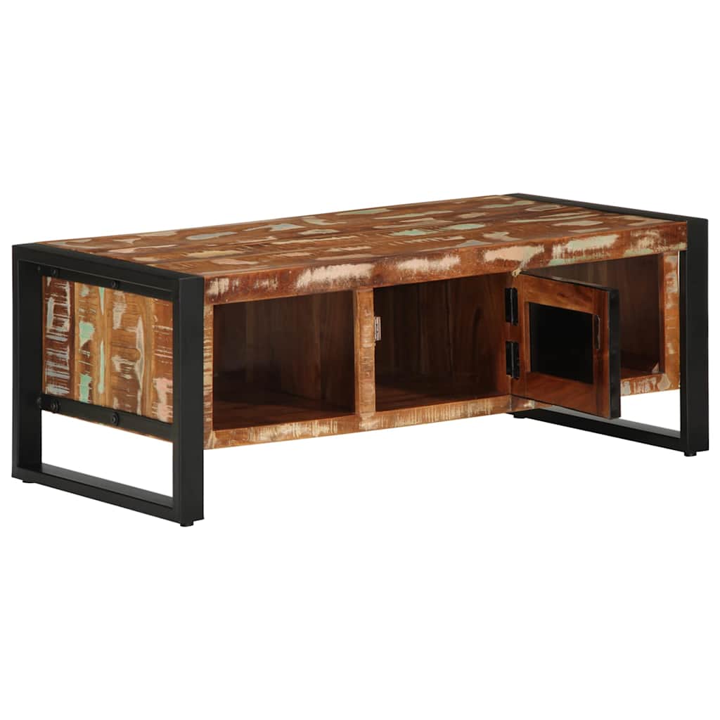 Salongbord Sofabord Tre Gjenvunnet Heltre flerfarget 90x50x36 cm