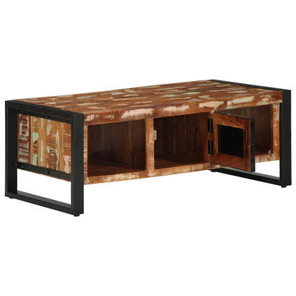 Salongbord Sofabord Tre Gjenvunnet Heltre flerfarget 90x50x36 cm