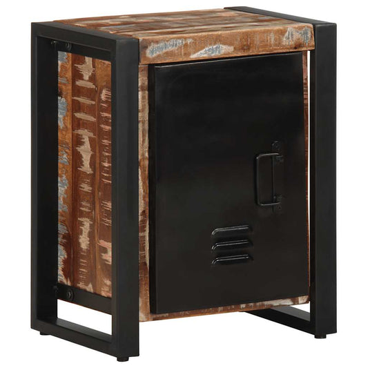 Nattbord Sengbord Tre Gjenvunnet Heltre lerfarget 40x30x51 cm