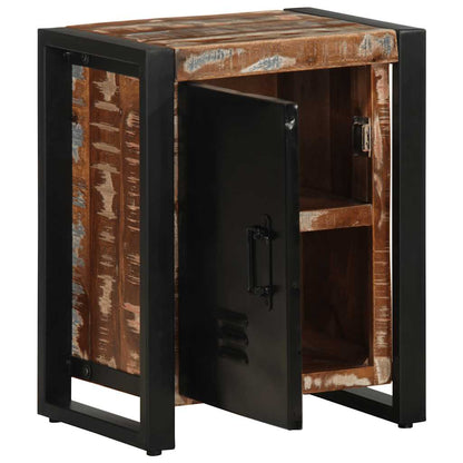 Nattbord Sengbord Tre Gjenvunnet Heltre lerfarget 40x30x51 cm